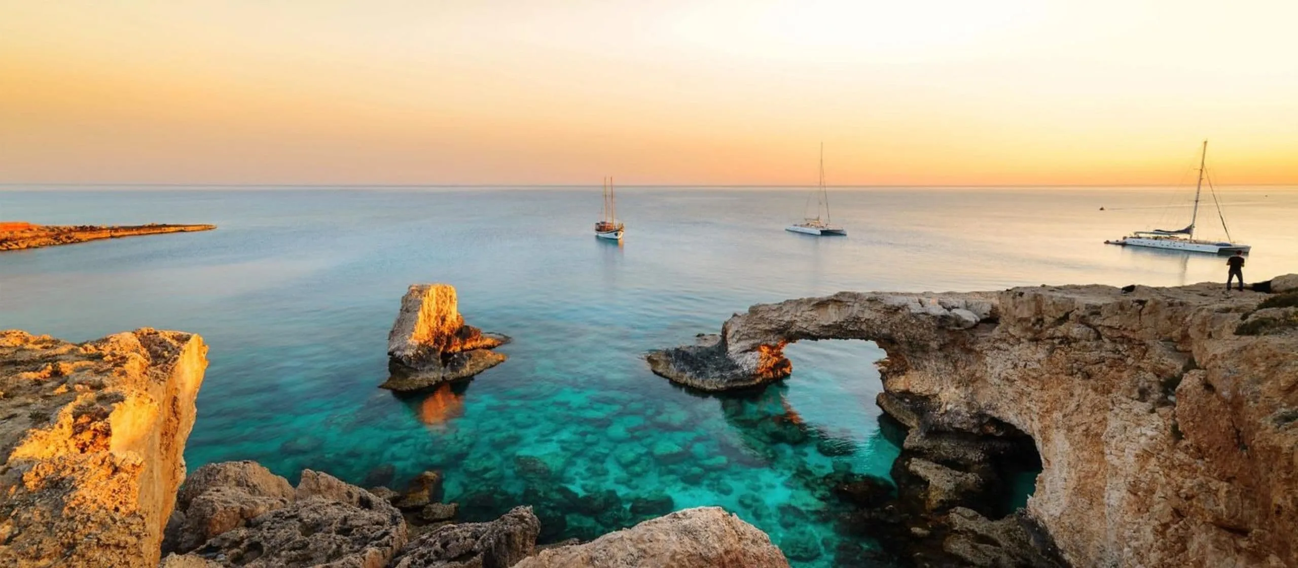 Cape Greco Cyprus - luxury yacht trip destination from Beirut Lebanon